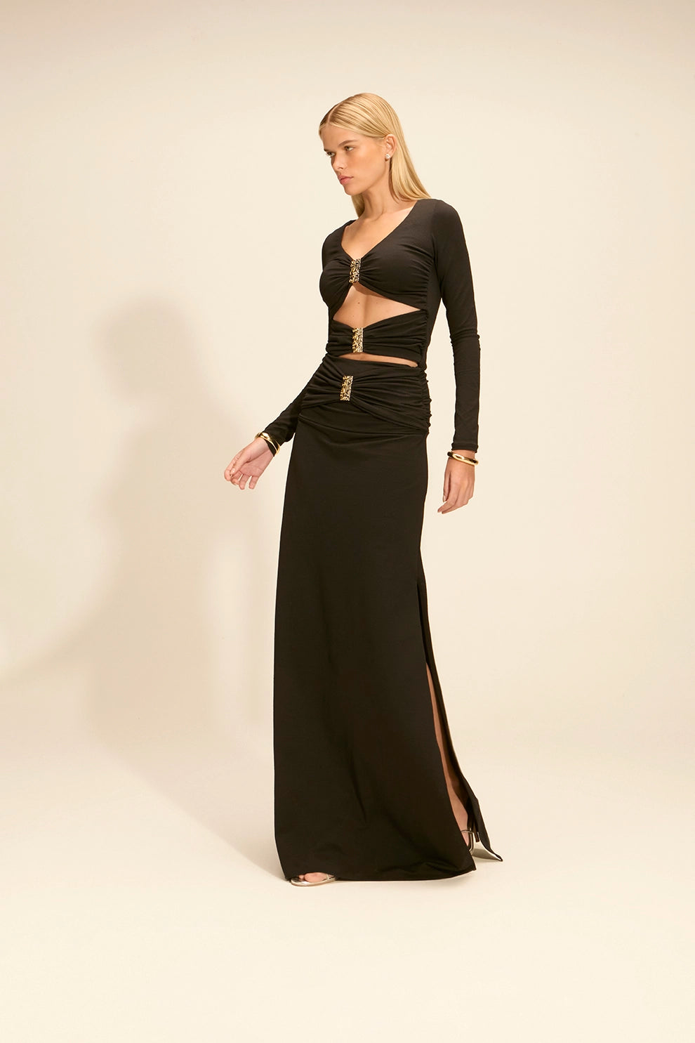 Vestido Zuri Manga Longa Preto