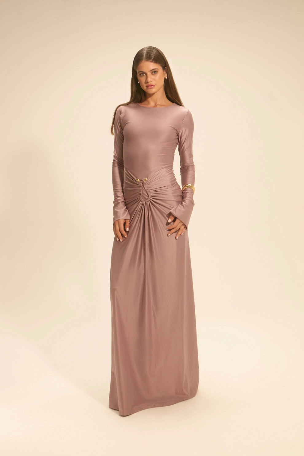 Vestido Venus Longo Rosa
