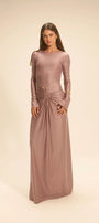 Vestido Venus Longo Rosa