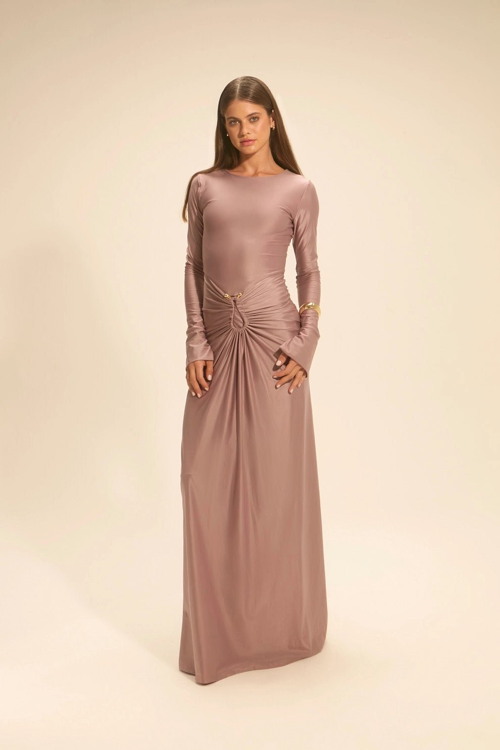 Vestido Venus Longo Rosa