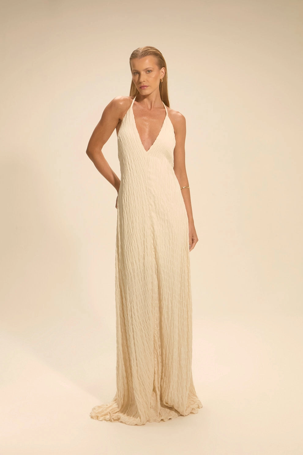Vestido Longo Jade Off White