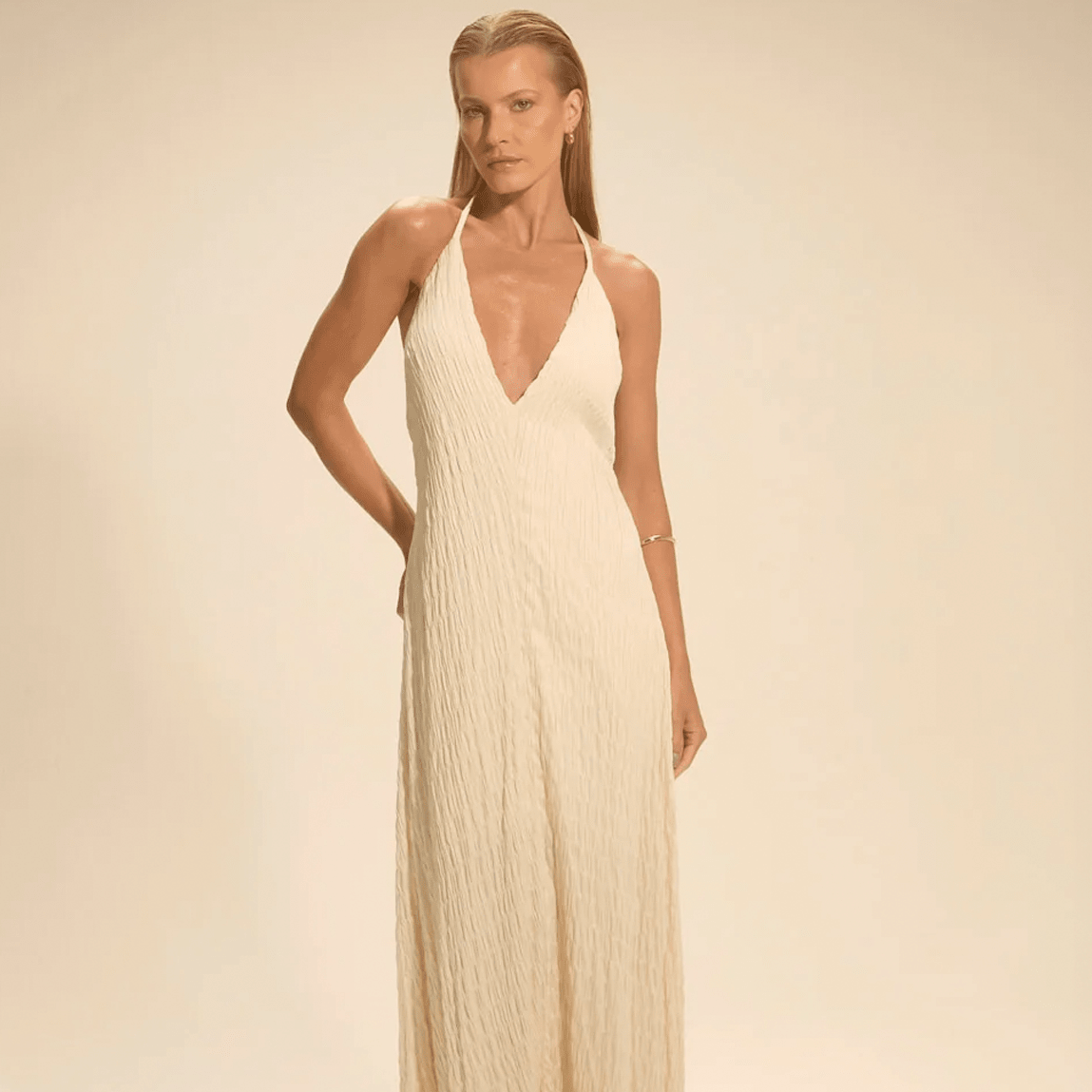 Vestido Longo Jade Off White