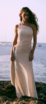 Vestido Longo Cosmo Renda Off White