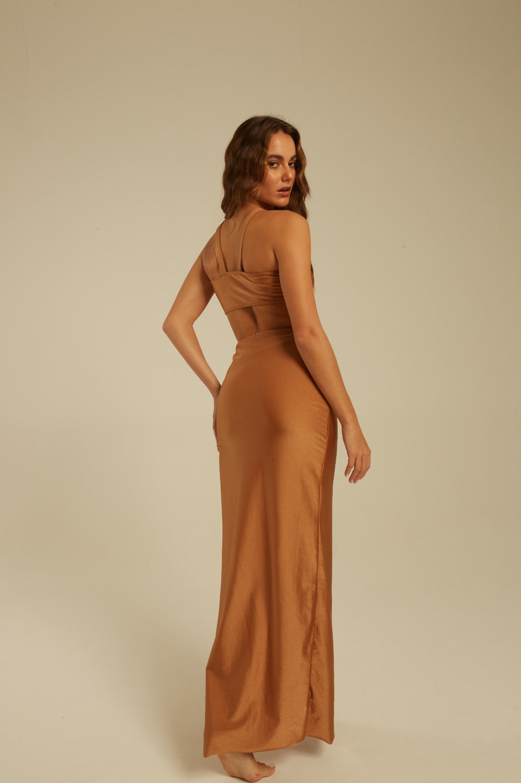 Vestido Celine - Amêndoa